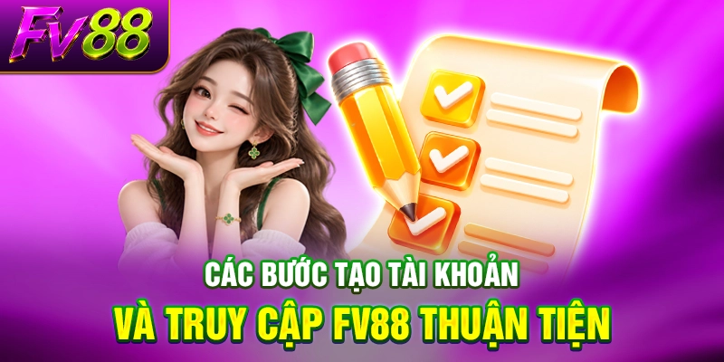 Các bước tạo tài khoản và truy cập FV88 thuận tiện