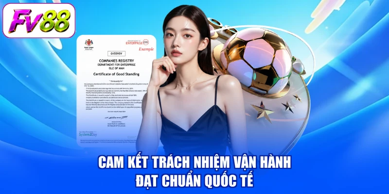 Cam kết trách nhiệm vận hành đạt chuẩn quốc tế